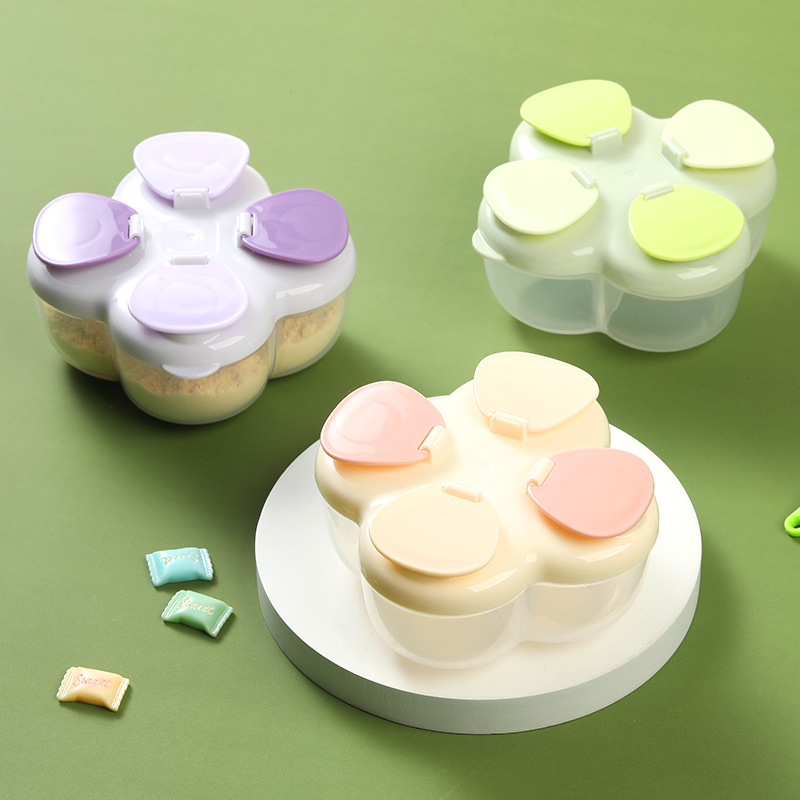 Portable Clover 4-Compartment  - đánh giá và giá Baby Food Jars With Lids