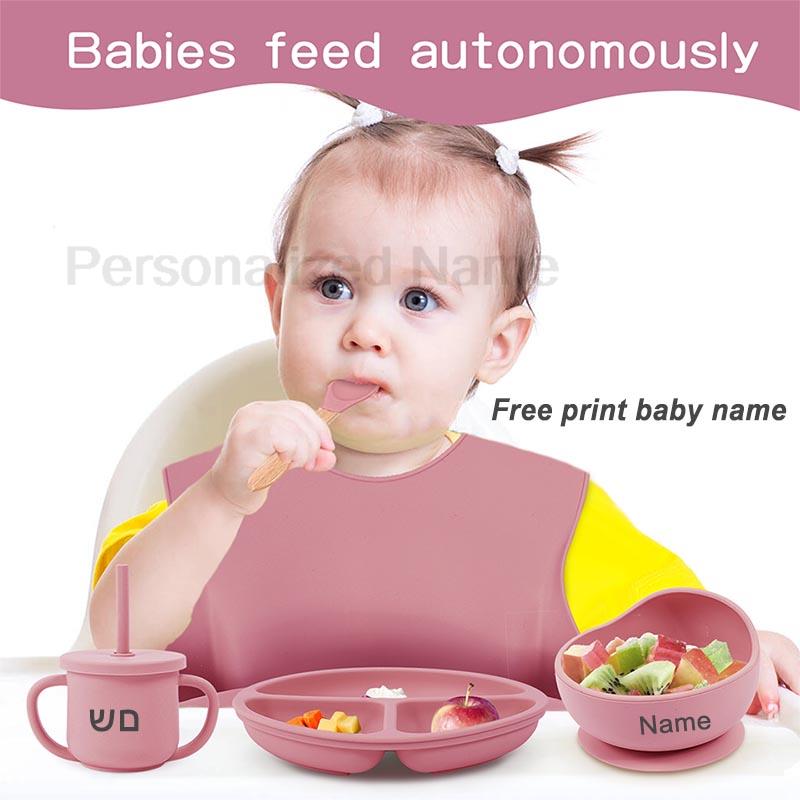 6Pcs Silicone Tableware For Ki - đánh giá và giá Baby Food Menu