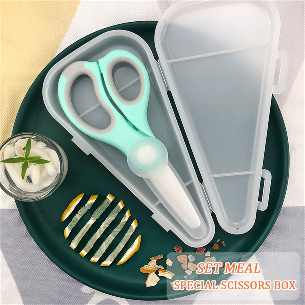 Sứ Di Động Kéo Cho Bé Xay Thực - đánh giá và giá Baby Food Scissors