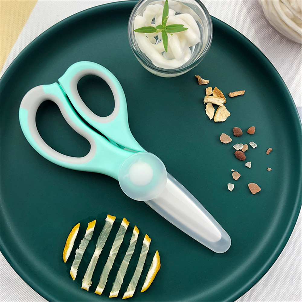 Sứ Di Động Kéo Cho Bé Xay Thực - đánh giá và giá Baby Food Scissors