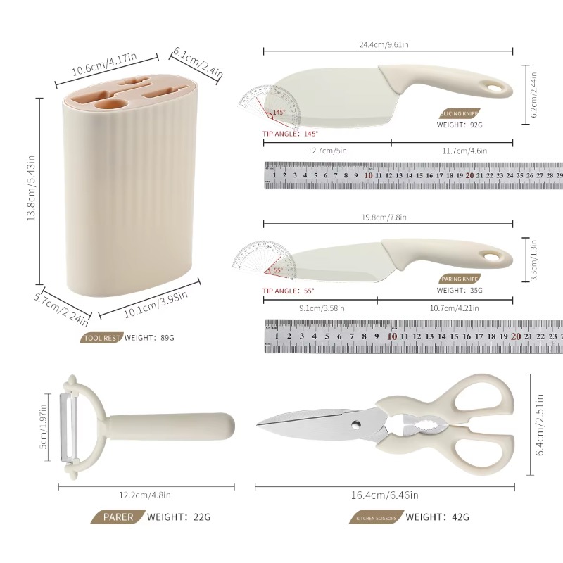 5-piece Kitchen small tool hou - đánh giá và giá Baby Food Scissors