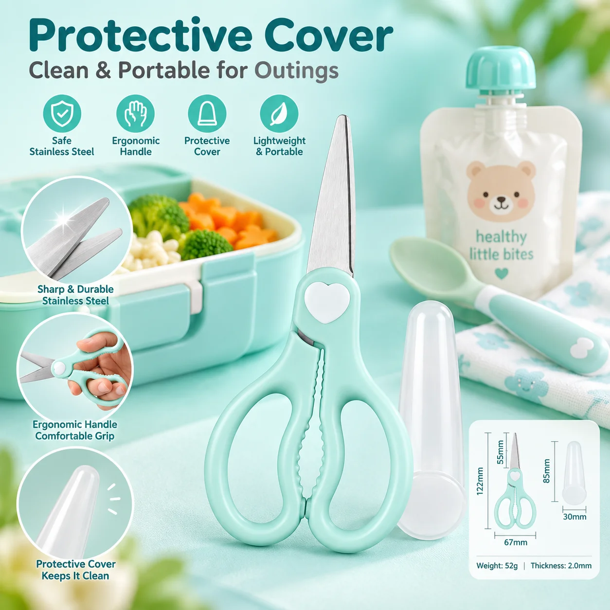Baby Food Scissors Portable, S - đánh giá và giá Baby Food Scissors