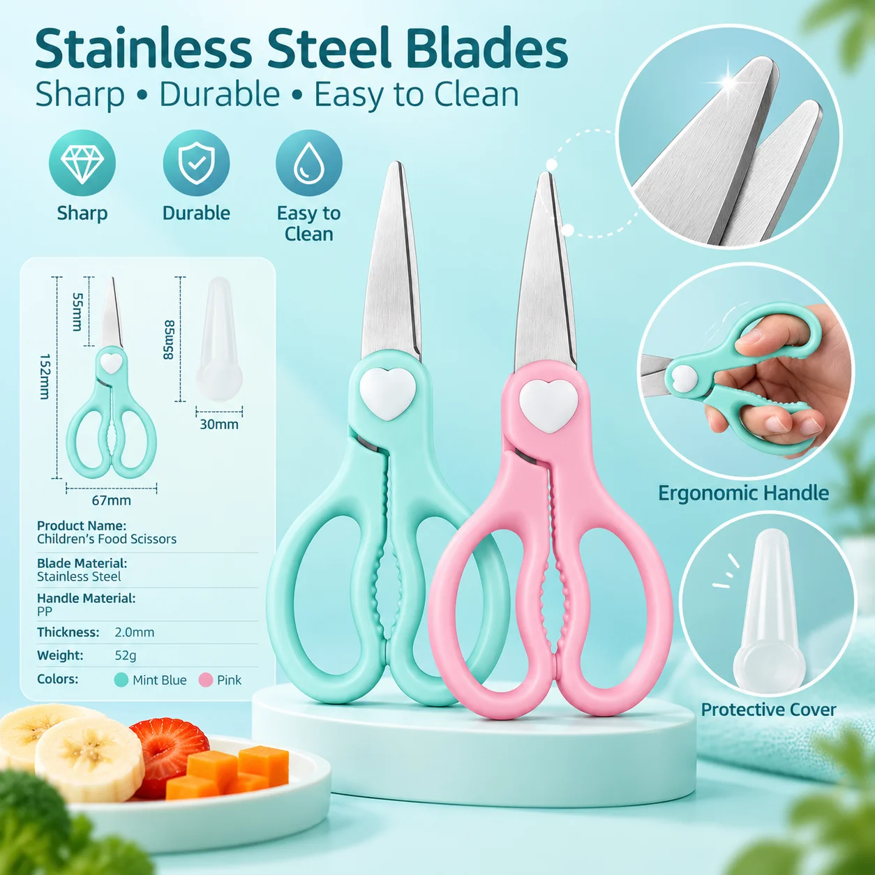 Baby Food Scissors Portable, S - đánh giá và giá Baby Food Scissors
