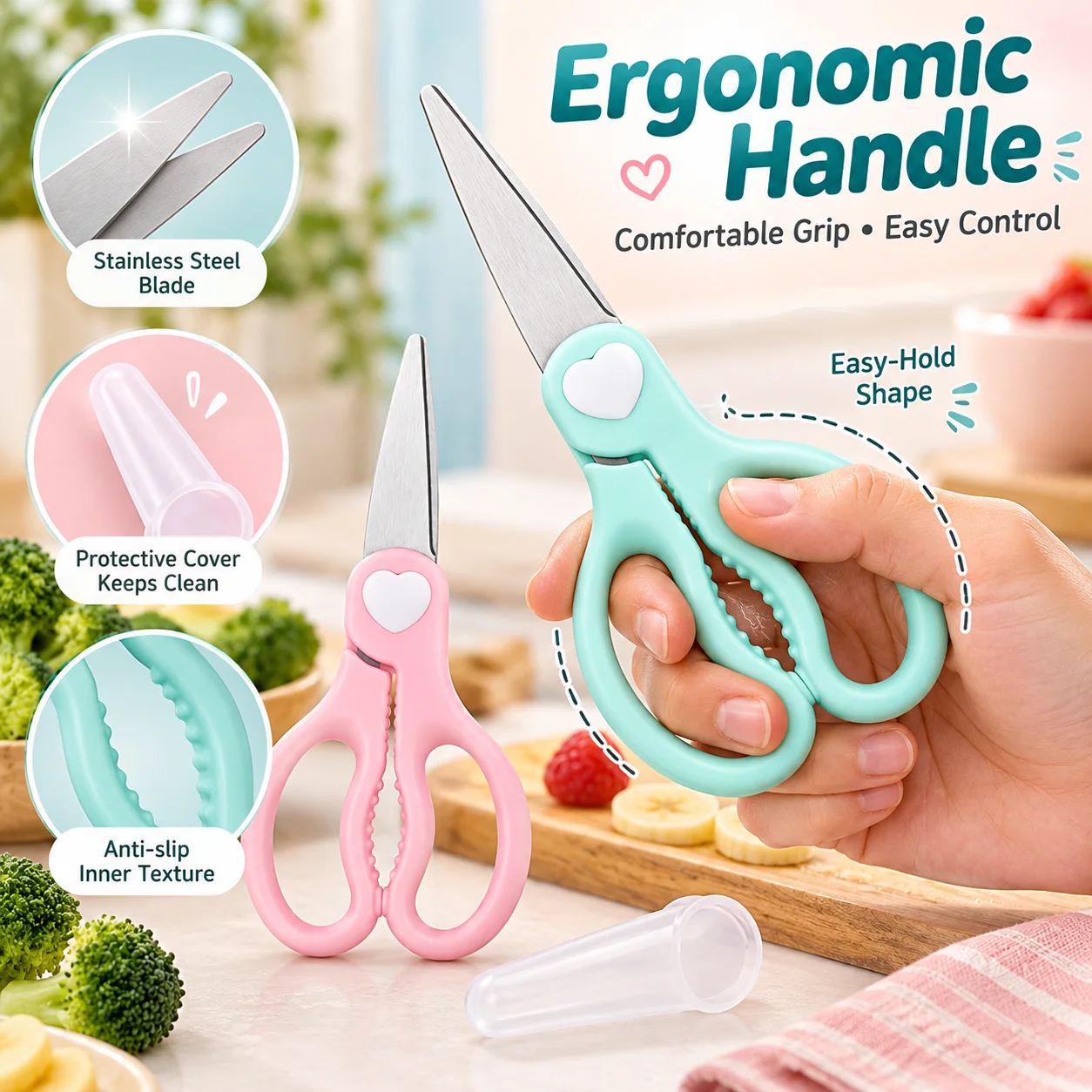 Baby Food Scissors Portable, S - đánh giá và giá Baby Food Scissors