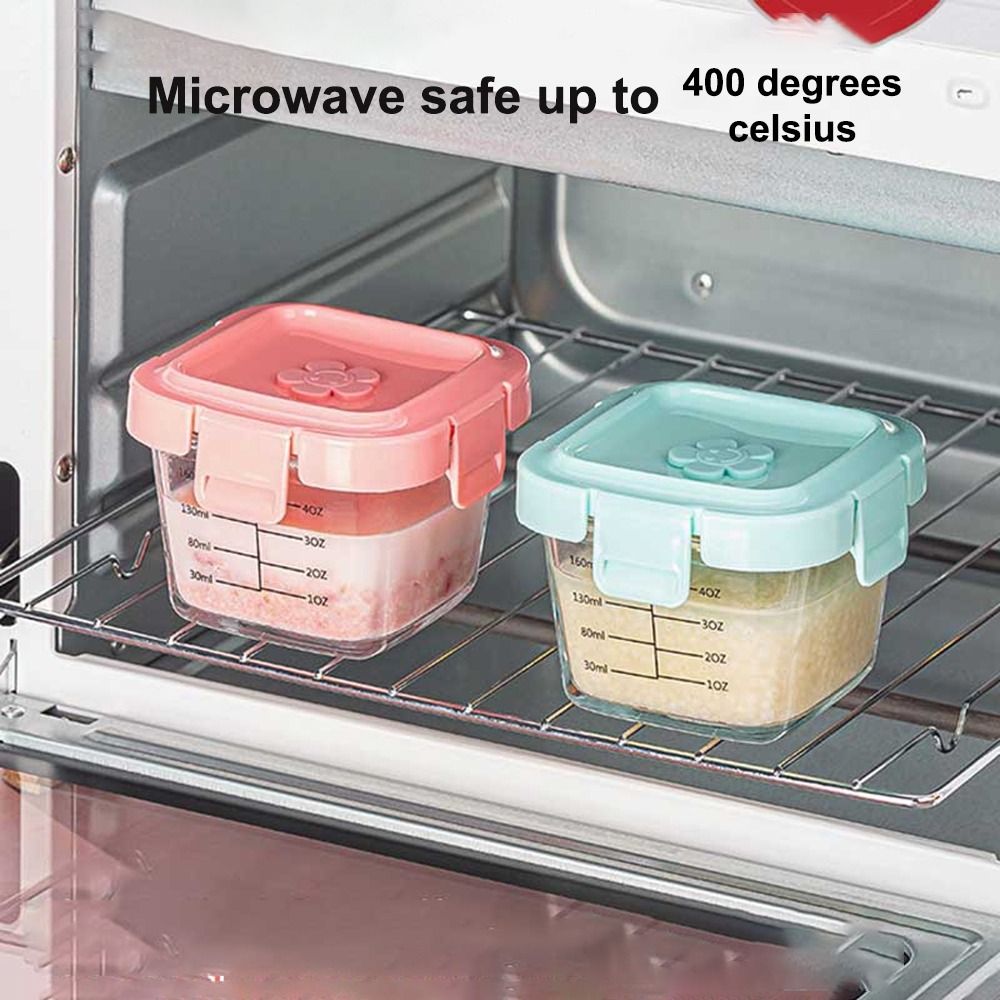 Glass Food Storage Box New 170 - đánh giá và giá Baby Food Jars With Lids