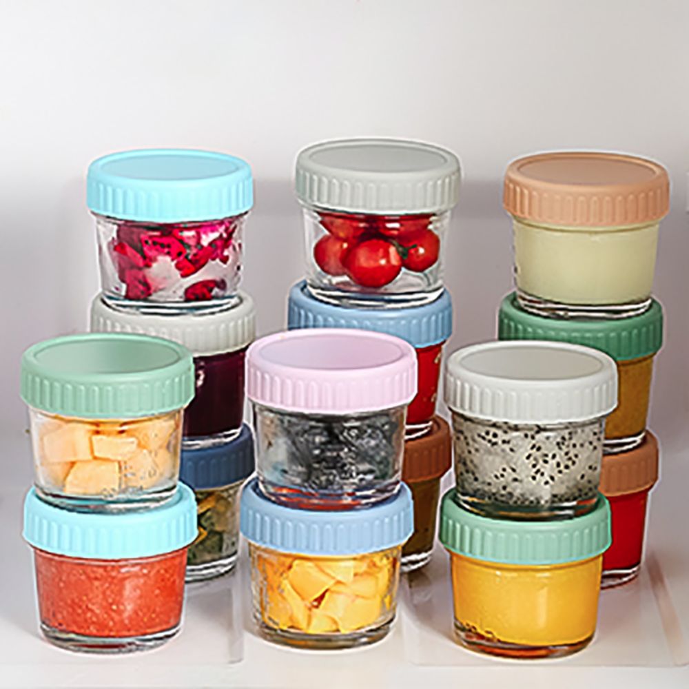 6pcs Glass Baby Food Jar Reusa - đánh giá và giá Baby Food Jars With Lids