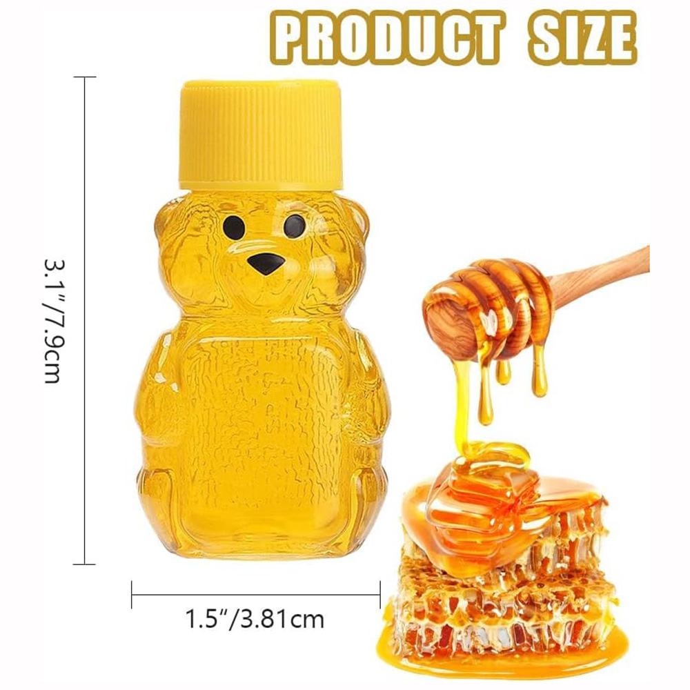 24 PCS 2 oz Plastic Honey Bear - đánh giá và giá Baby Food Jars With Lids