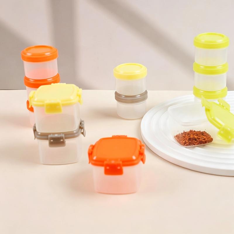 4Pcs Stackable PP Mini Food Ja - đánh giá và giá Baby Food Jars With Lids
