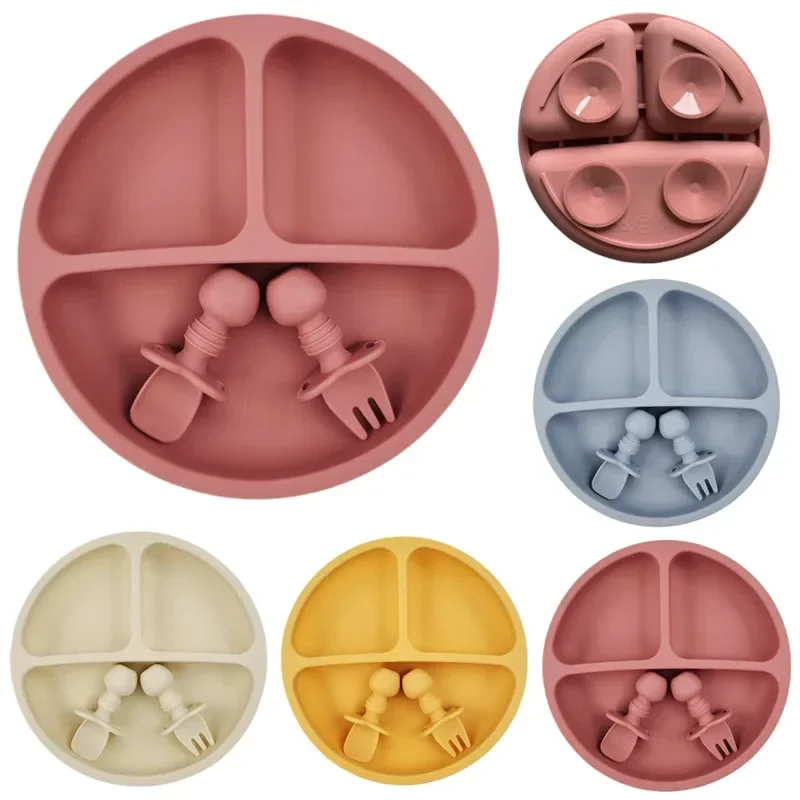 3Pcs Silicone Baby Feeding Set - đánh giá và giá Baby Food Menu