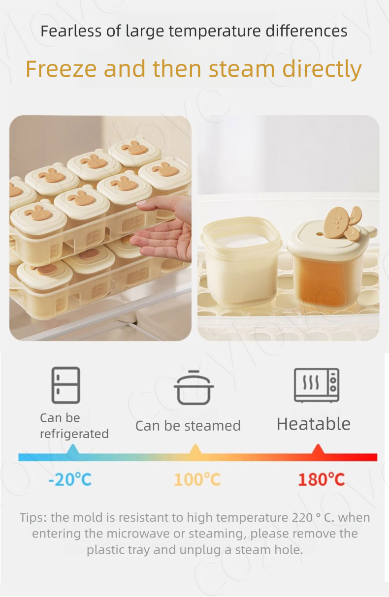 Portable Baby Food Freezer Tra - đánh giá và giá Baby Food Jars With Lids