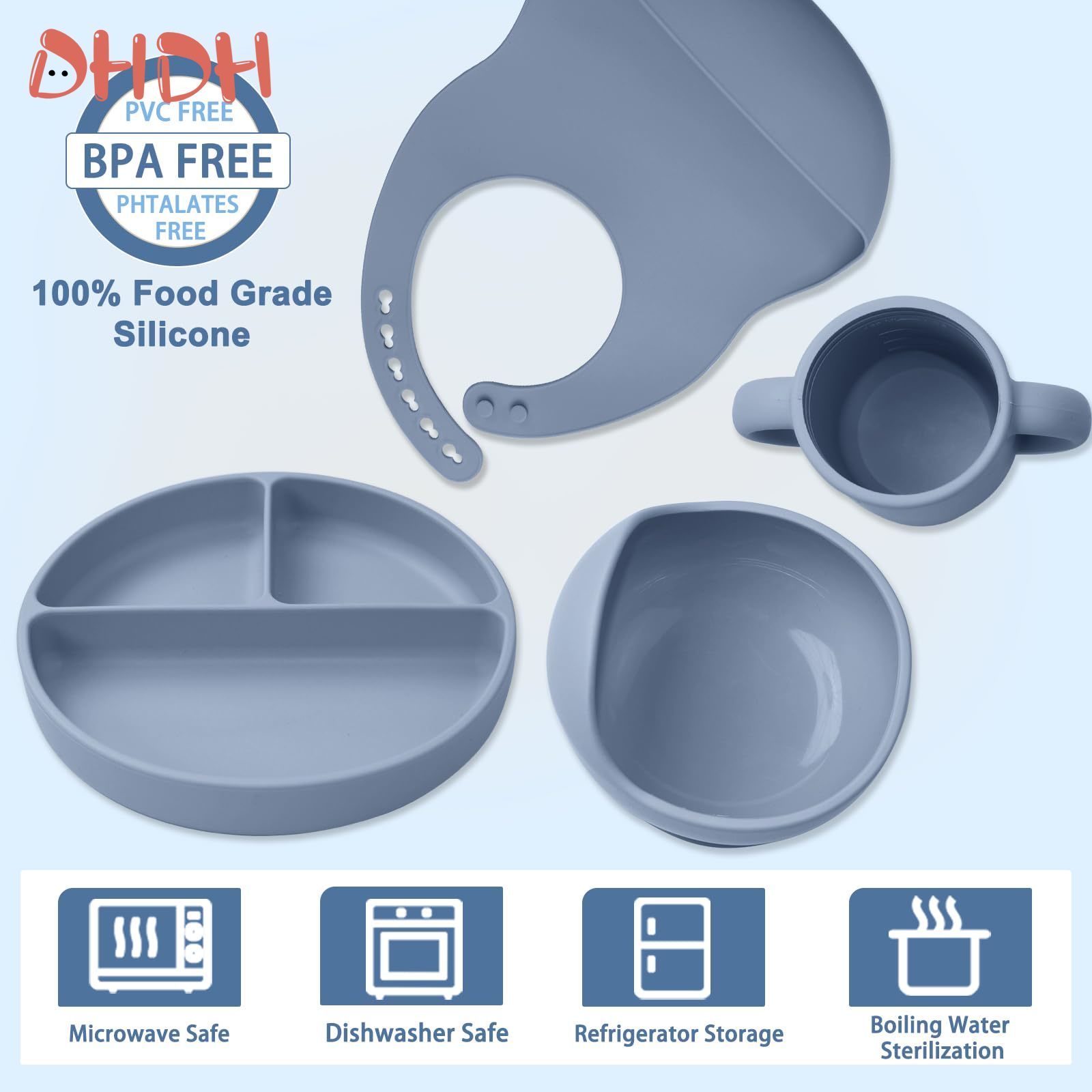 Silicone Baby Feeding Set Tabl - đánh giá và giá Baby Food Menu