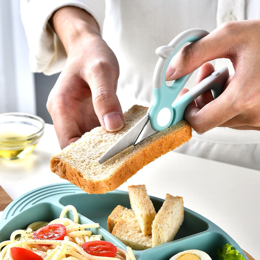 Auxiliary food scissors, food  - đánh giá và giá Baby Food Scissors