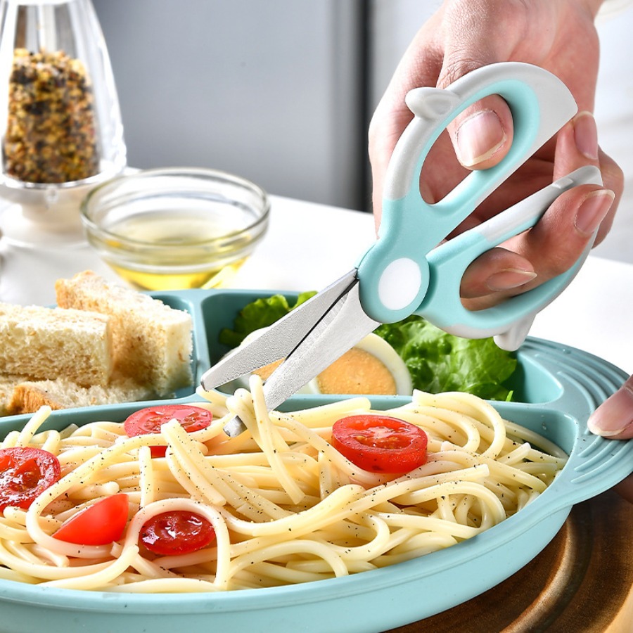 Auxiliary food scissors, food  - đánh giá và giá Baby Food Scissors